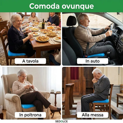 Cuscino in gel Sedolce - Torna a stare seduta senza dolore