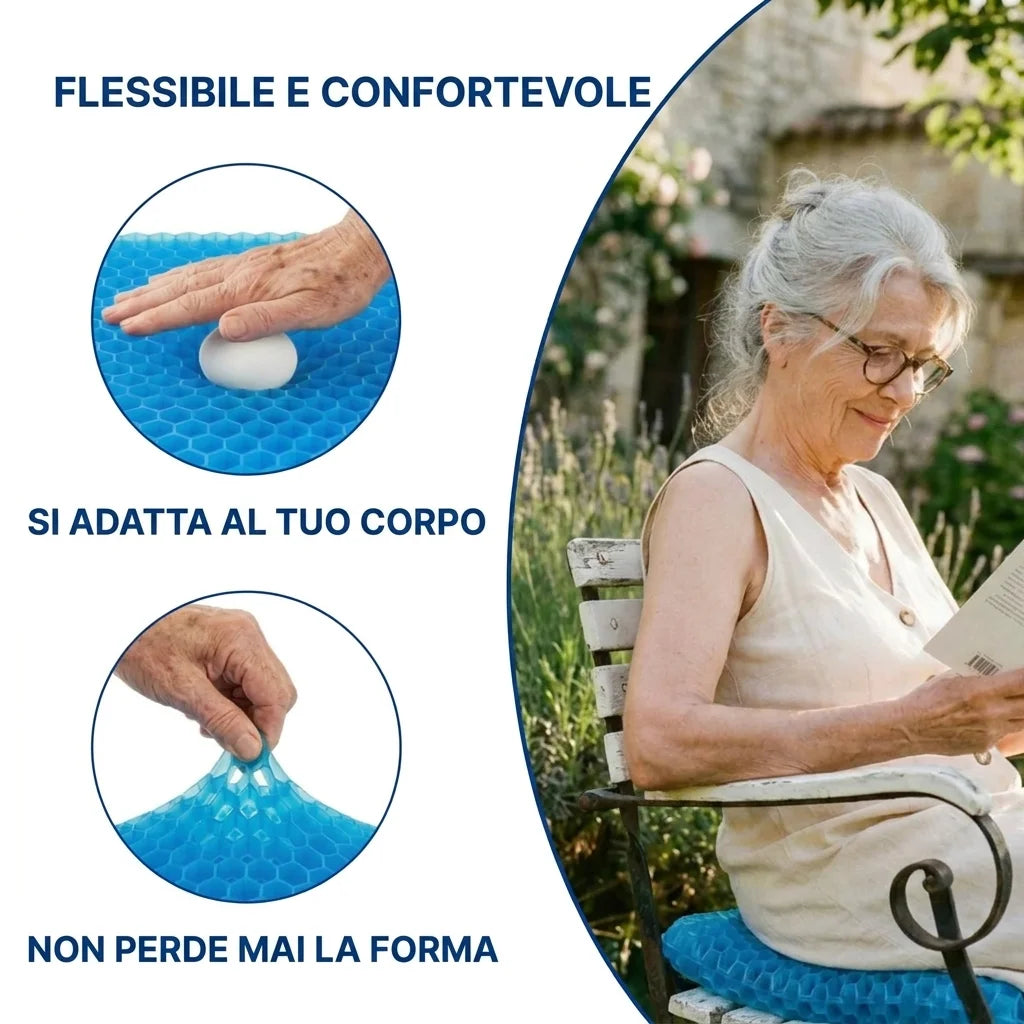 Cuscino in gel Sedolce - Torna a stare seduta senza dolore