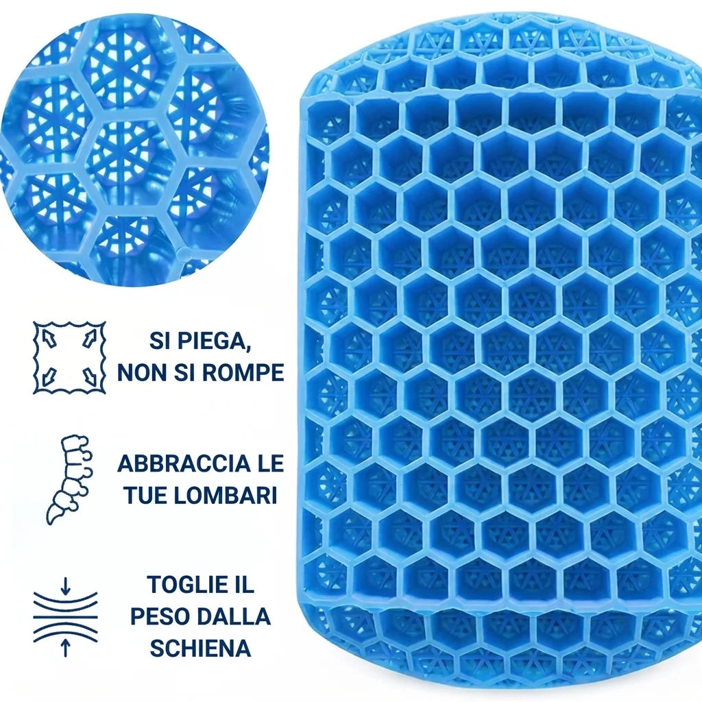 Cuscino lombare in gel - Torna a stare seduta, senza dolore