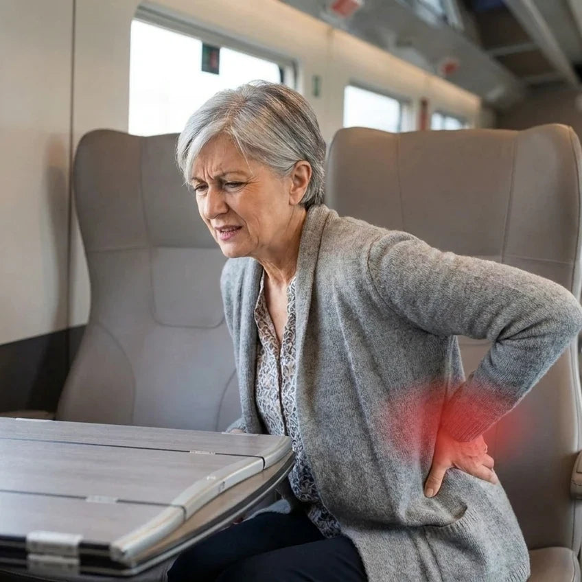 Alla terza ora di viaggio, il coccige in fiamme sul sedile del treno